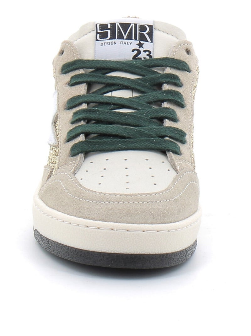 Baskets en Cuir Semerdjian Beige - Kiabi