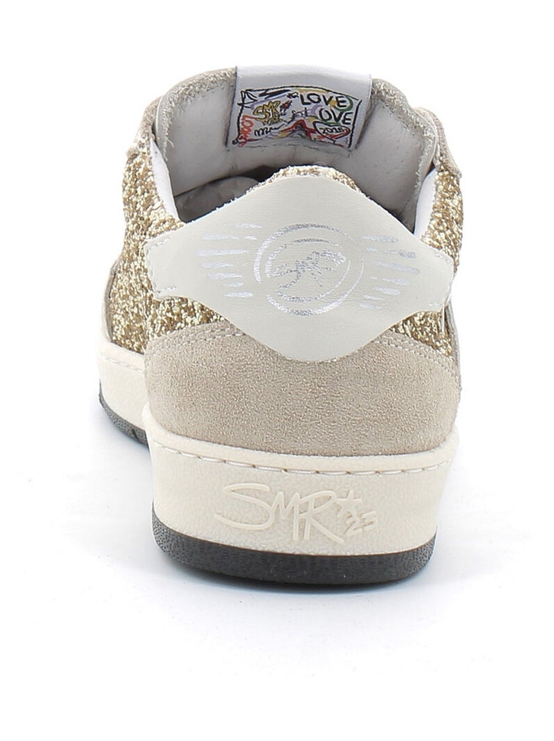 Baskets en Cuir Semerdjian Beige - Kiabi