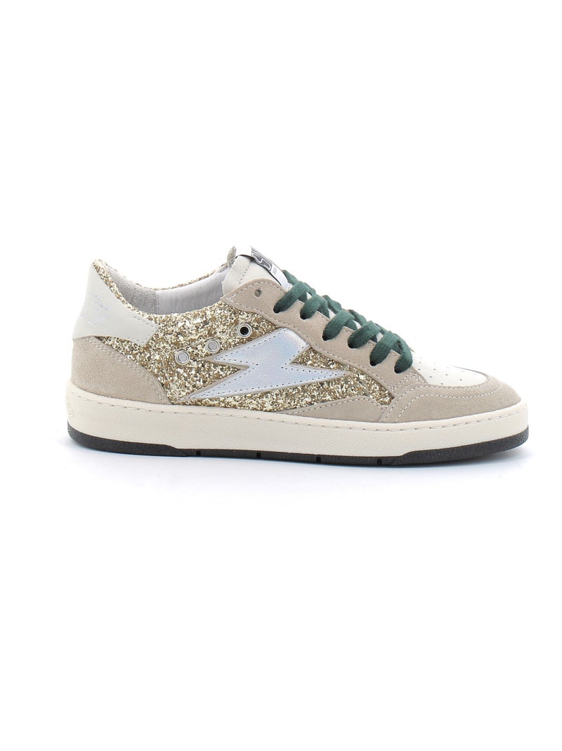 Baskets en Cuir Semerdjian Beige - Kiabi