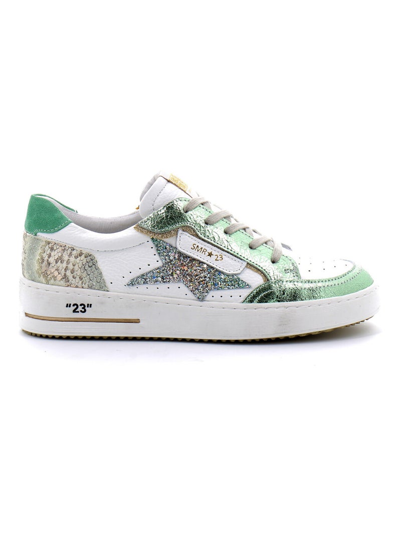 Baskets en Cuir Semerdjian Blanc - Kiabi