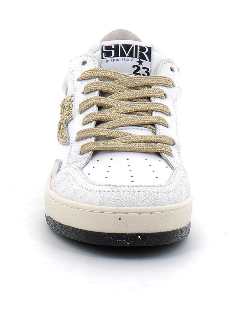 Baskets en Cuir Semerdjian Blanc - Kiabi