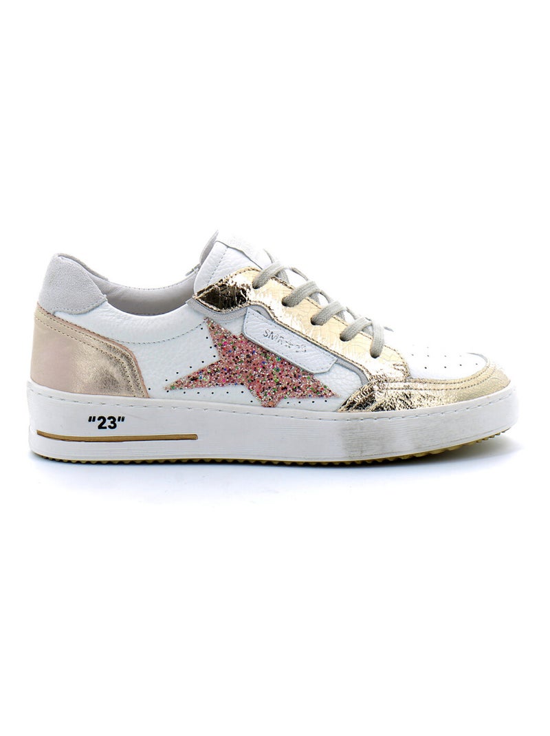 Baskets en Cuir Semerdjian Blanc - Kiabi