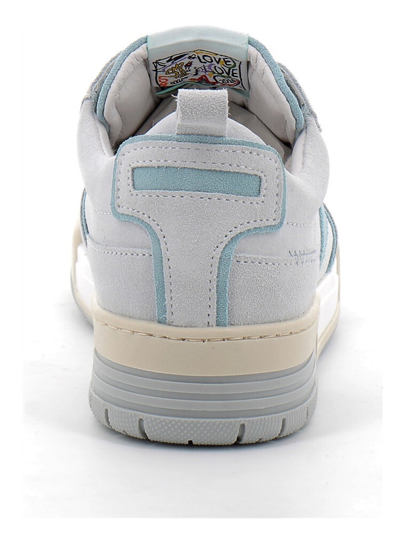 Baskets en Cuir Semerdjian Bleu - Kiabi