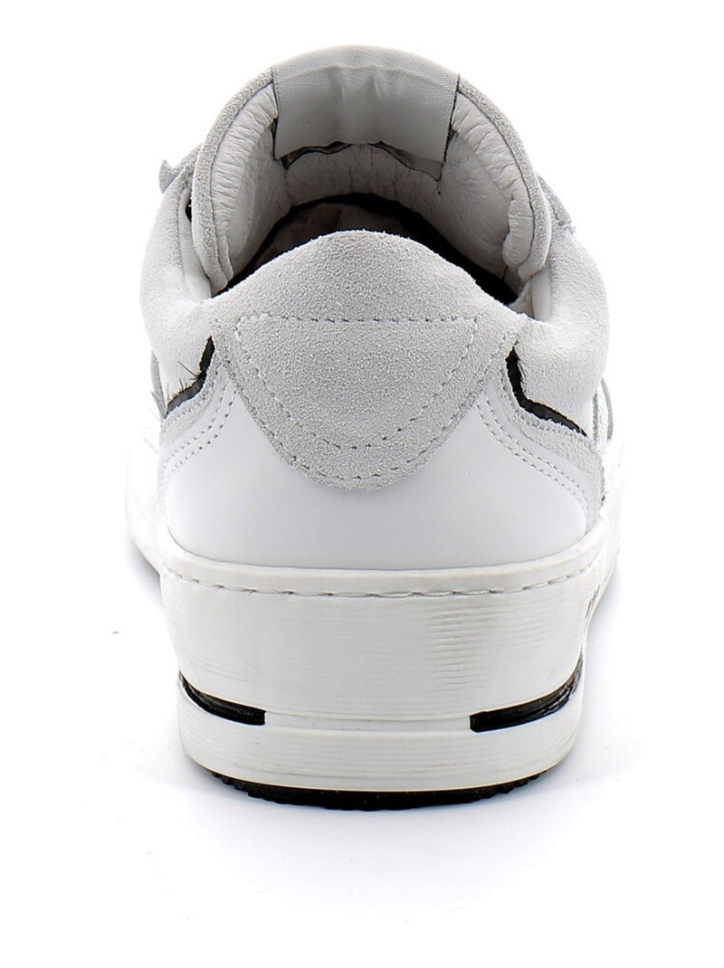 Baskets en Cuir Semerdjian Gris - Kiabi