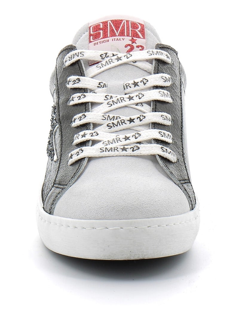 Baskets en Cuir Semerdjian Noir - Kiabi