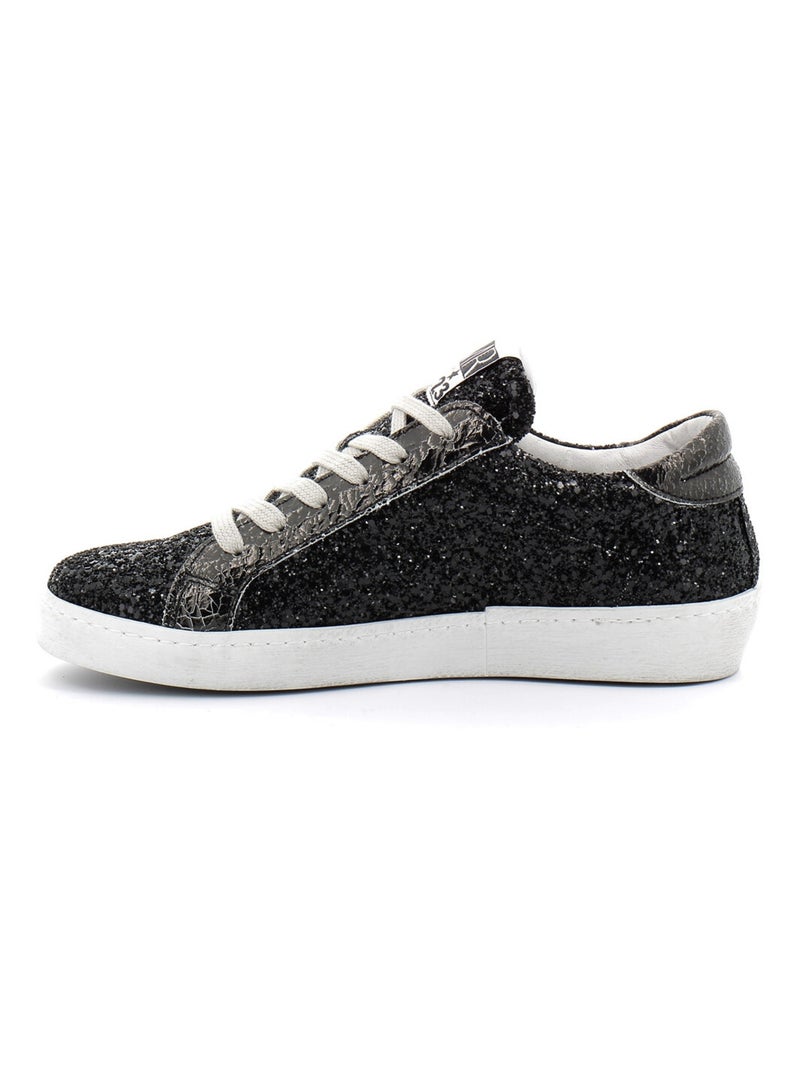 Baskets en Cuir Semerdjian Noir - Kiabi