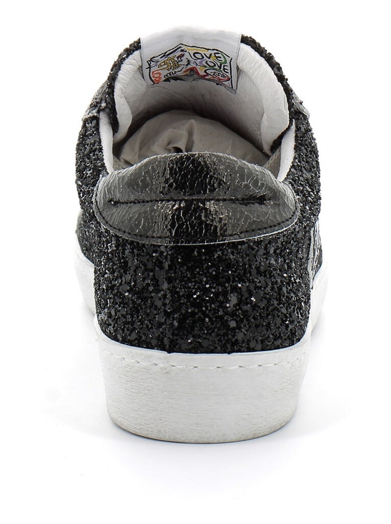 Baskets en Cuir Semerdjian Noir - Kiabi