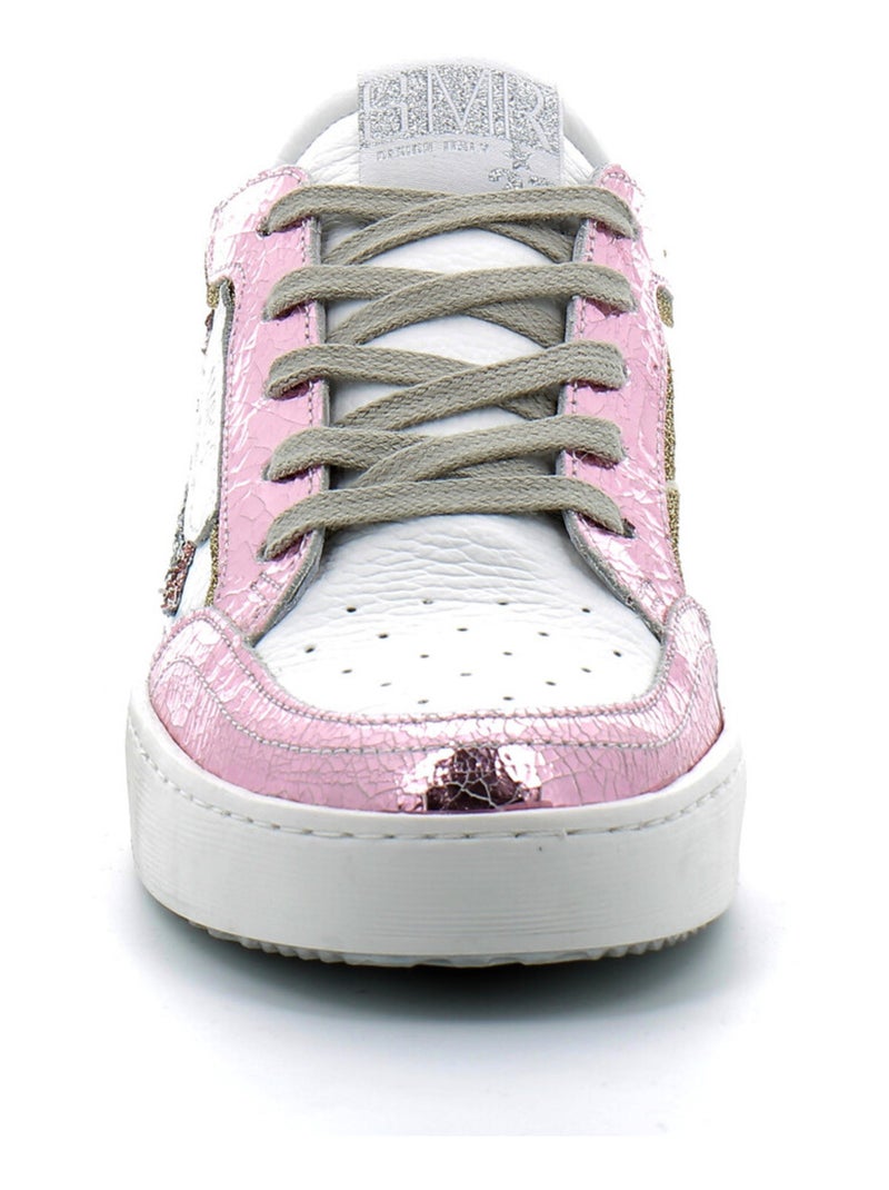 Baskets en Cuir Semerdjian Rose - Kiabi