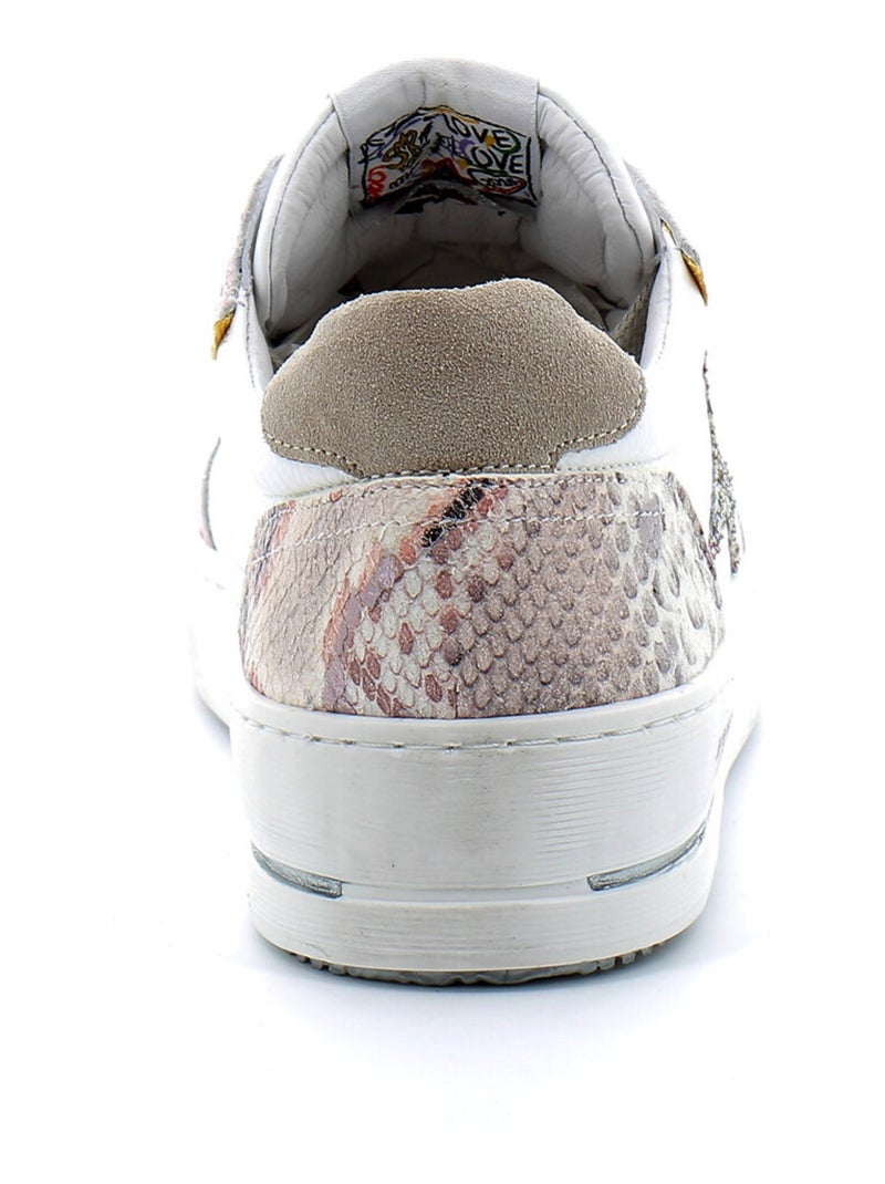Baskets en Cuir Semerdjian Rose - Kiabi