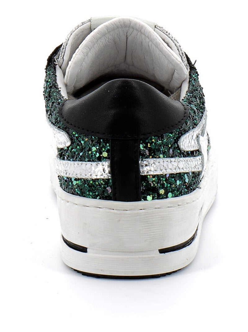 Baskets en Cuir Semerdjian Vert - Kiabi