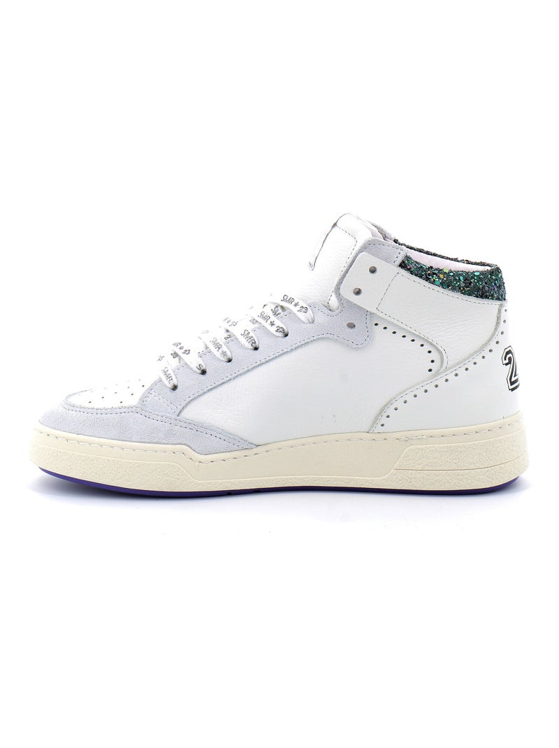 Baskets en Cuir & Strass Semerdjian Vert - Kiabi