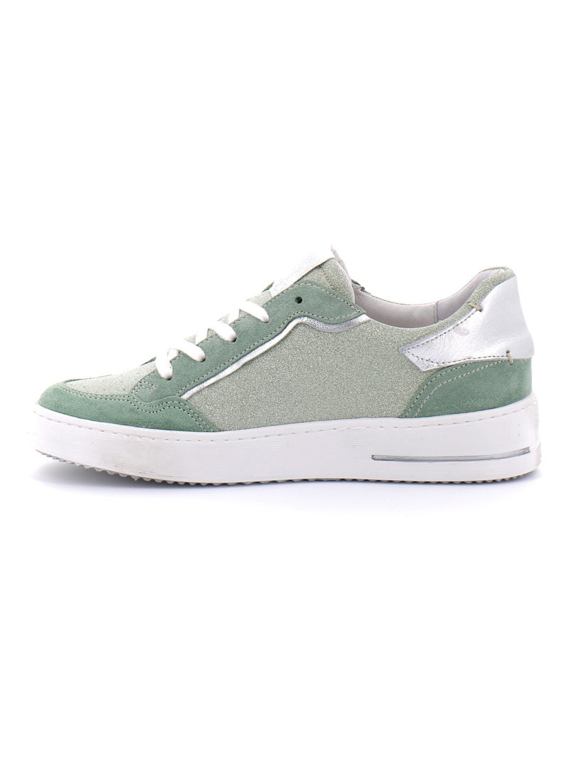 Baskets en Cuir & Strass Semerdjian Vert - Kiabi