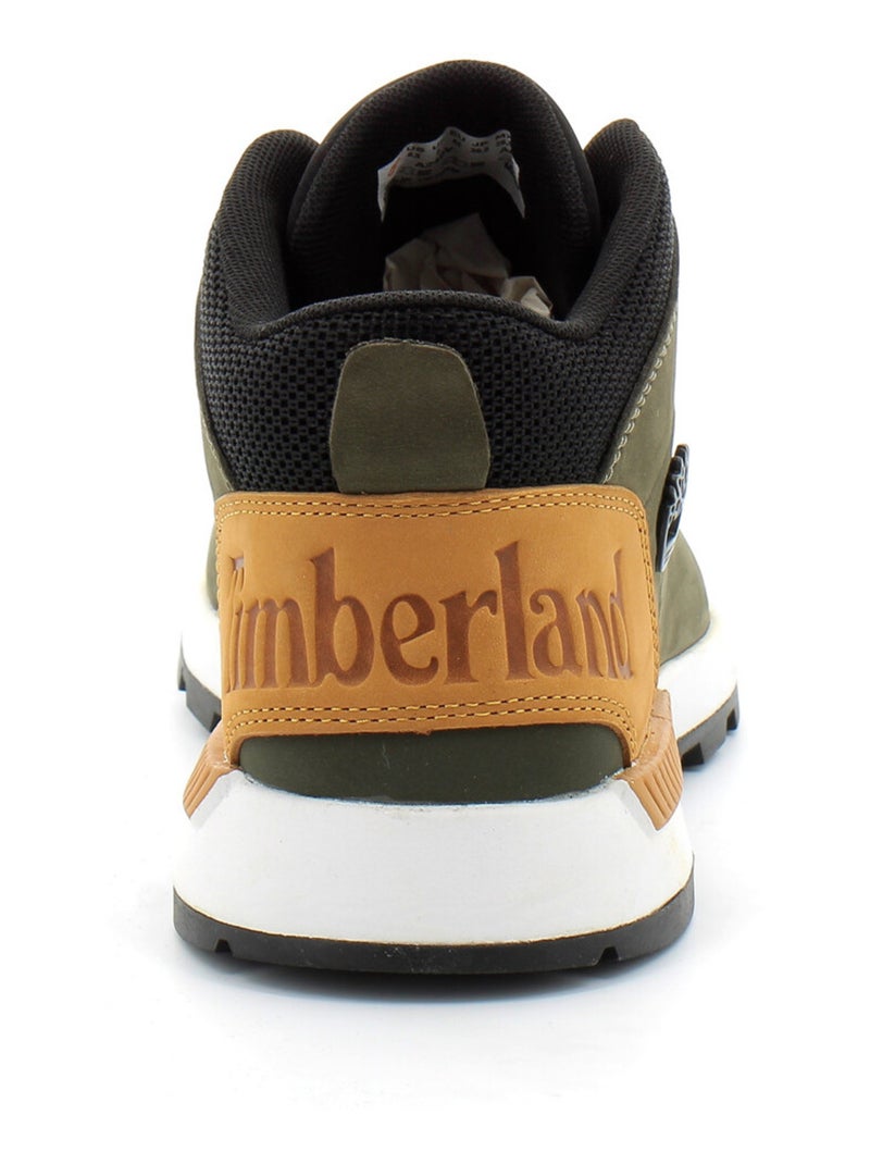 Baskets en Cuir Timberland Kaki - Kiabi