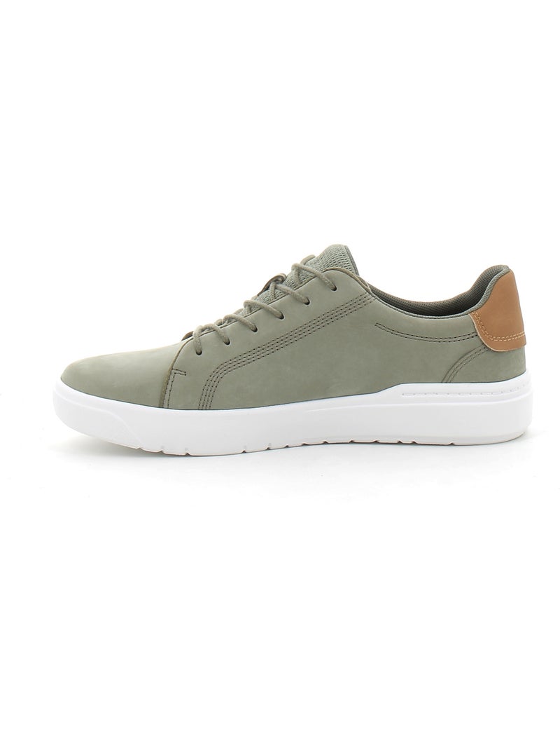 Baskets en Cuir Timberland Kaki - Kiabi