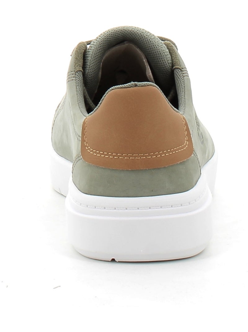 Baskets en Cuir Timberland Kaki - Kiabi