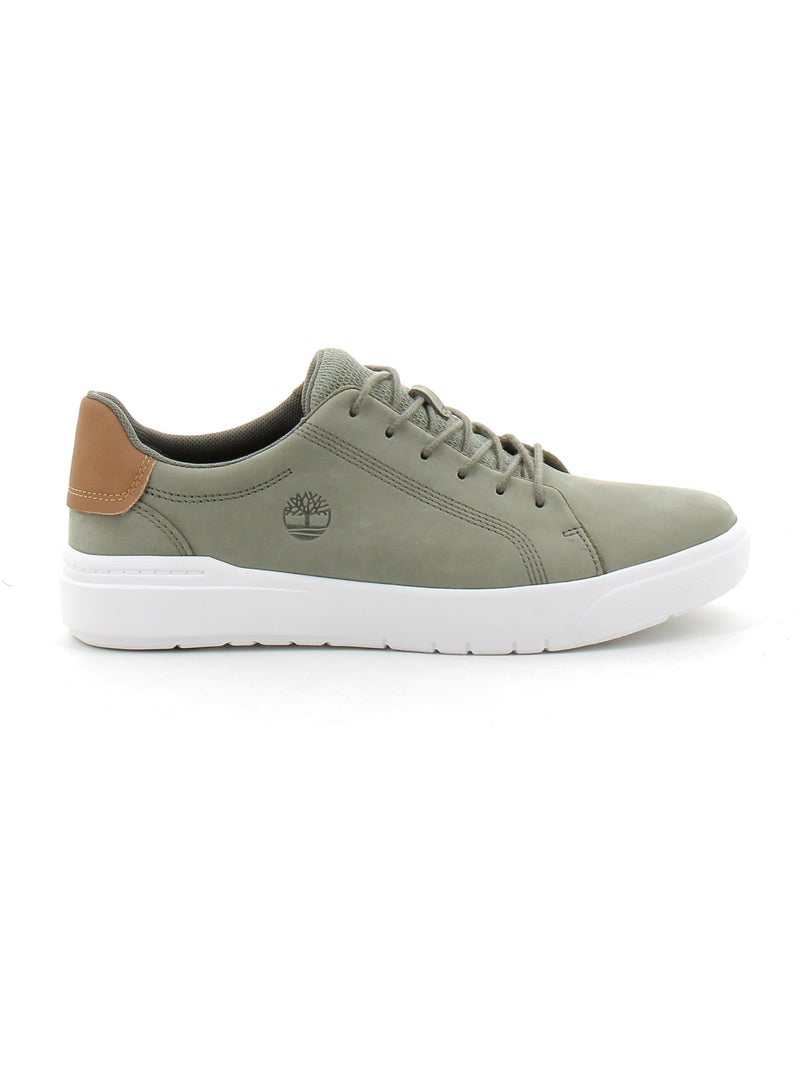 Baskets en Cuir Timberland Kaki - Kiabi