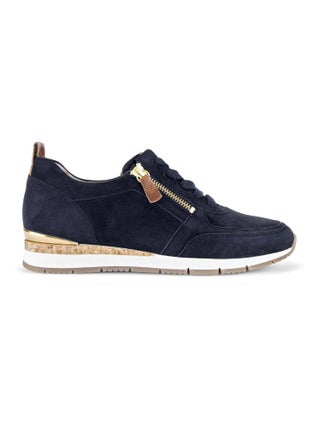 Baskets  en cuir velours