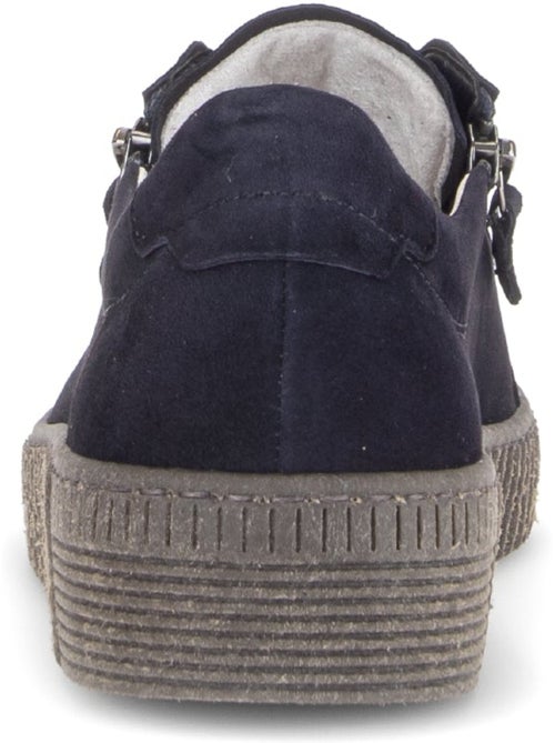 Baskets  en cuir velours - Kiabi