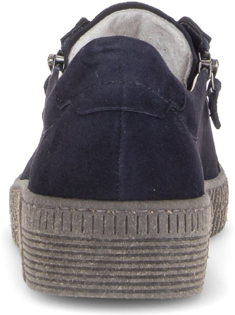Baskets  en cuir velours Bleu - Kiabi