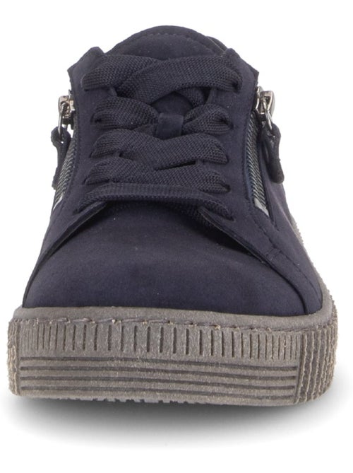 Baskets  en cuir velours - Kiabi