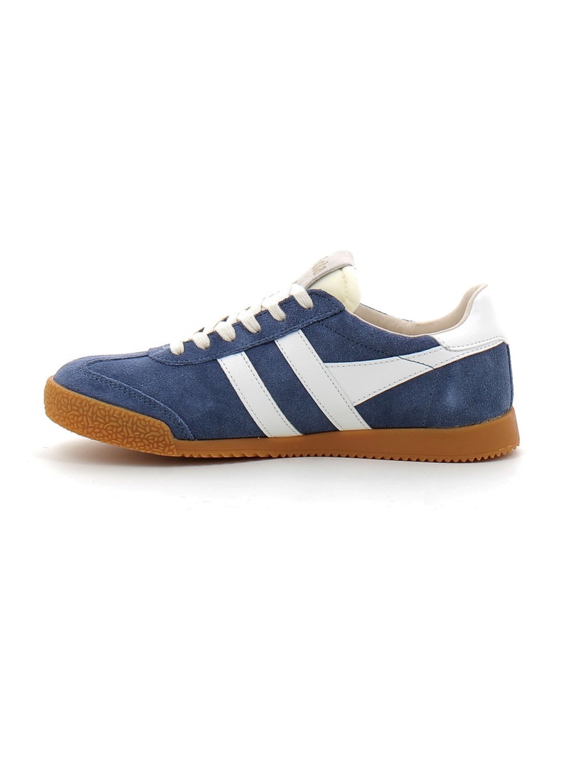 Baskets en Cuir Velours Gola Bleu - Kiabi