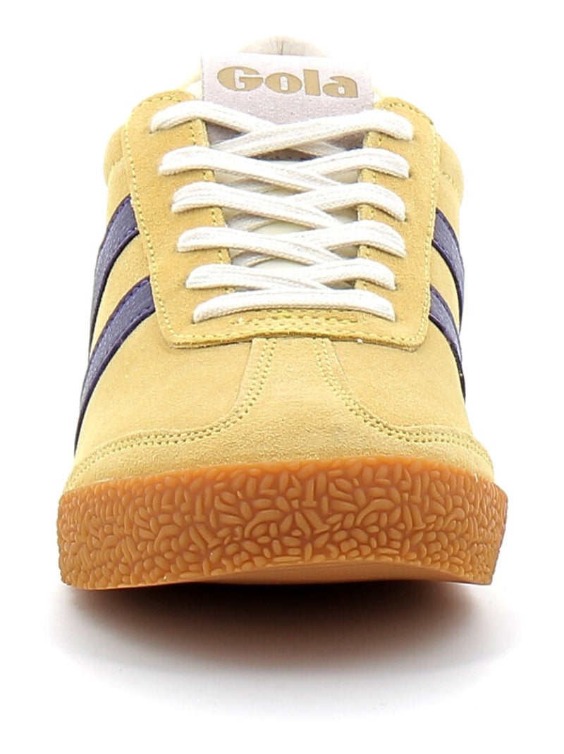 Baskets en Cuir Velours Gola Jaune - Kiabi