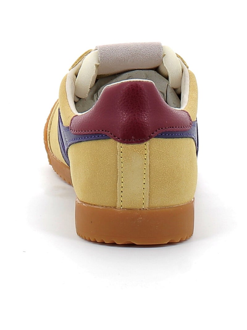 Baskets en Cuir Velours Gola Jaune - Kiabi