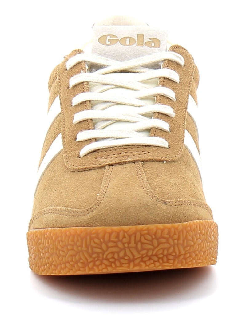 Baskets en Cuir Velours Gola Marron - Kiabi