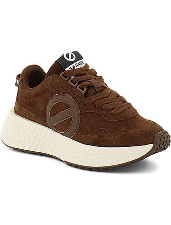 Baskets en cuir velours no name