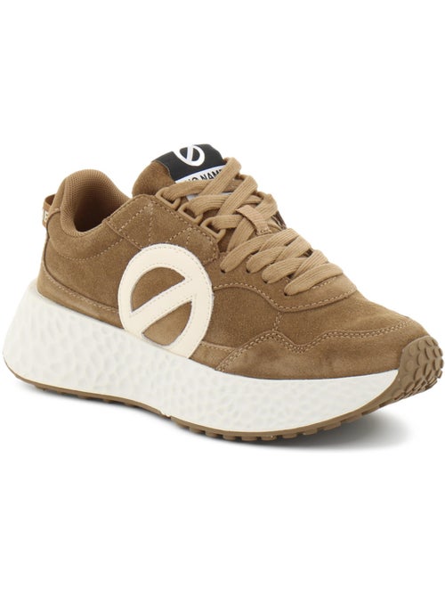 Baskets en cuir velours no name - Kiabi