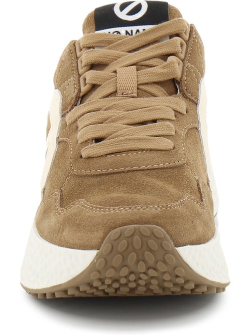 Baskets en cuir velours no name - Kiabi