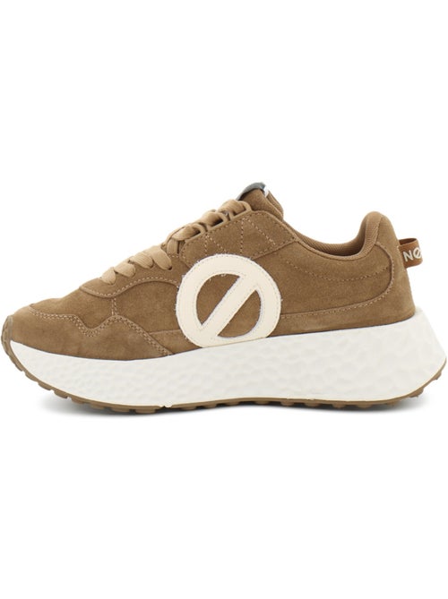 Baskets en cuir velours no name - Kiabi