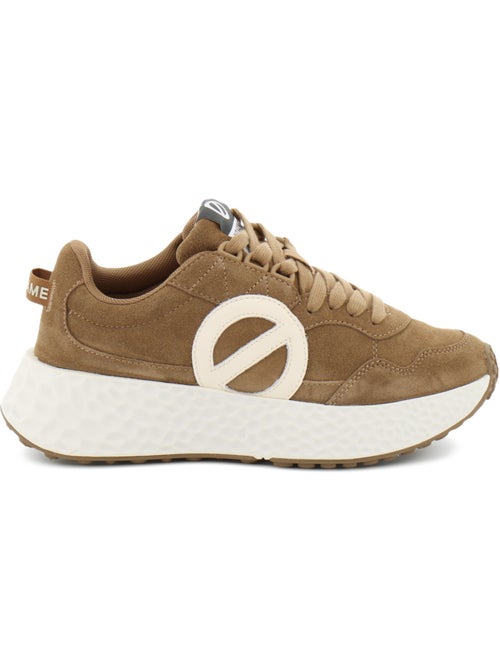 Baskets en cuir velours no name - Kiabi