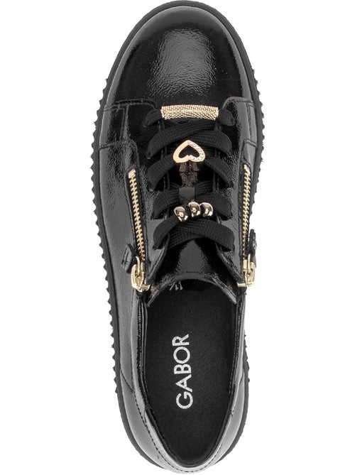 Baskets en cuir verni - Kiabi Baskets en cuir verni - Kiabi