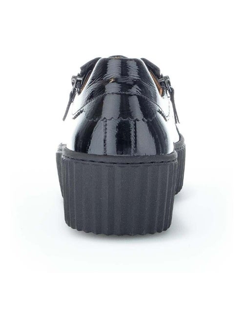 Baskets  en cuir vernis - Kiabi