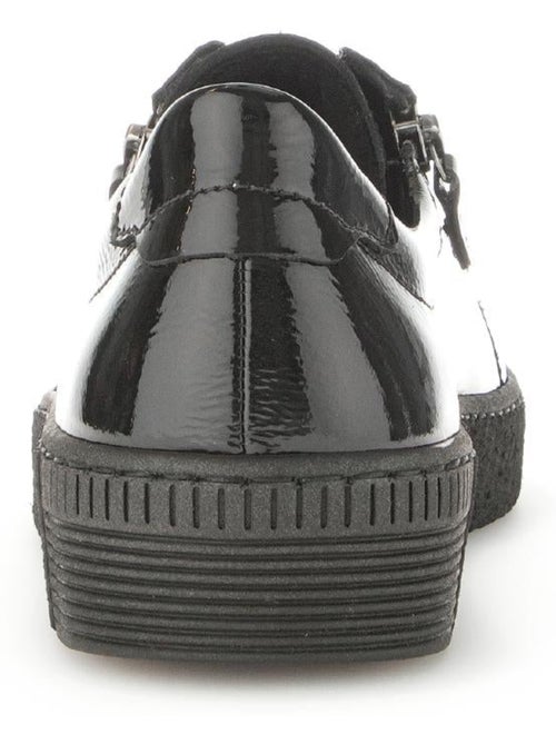 Baskets  en cuir vernis - Kiabi