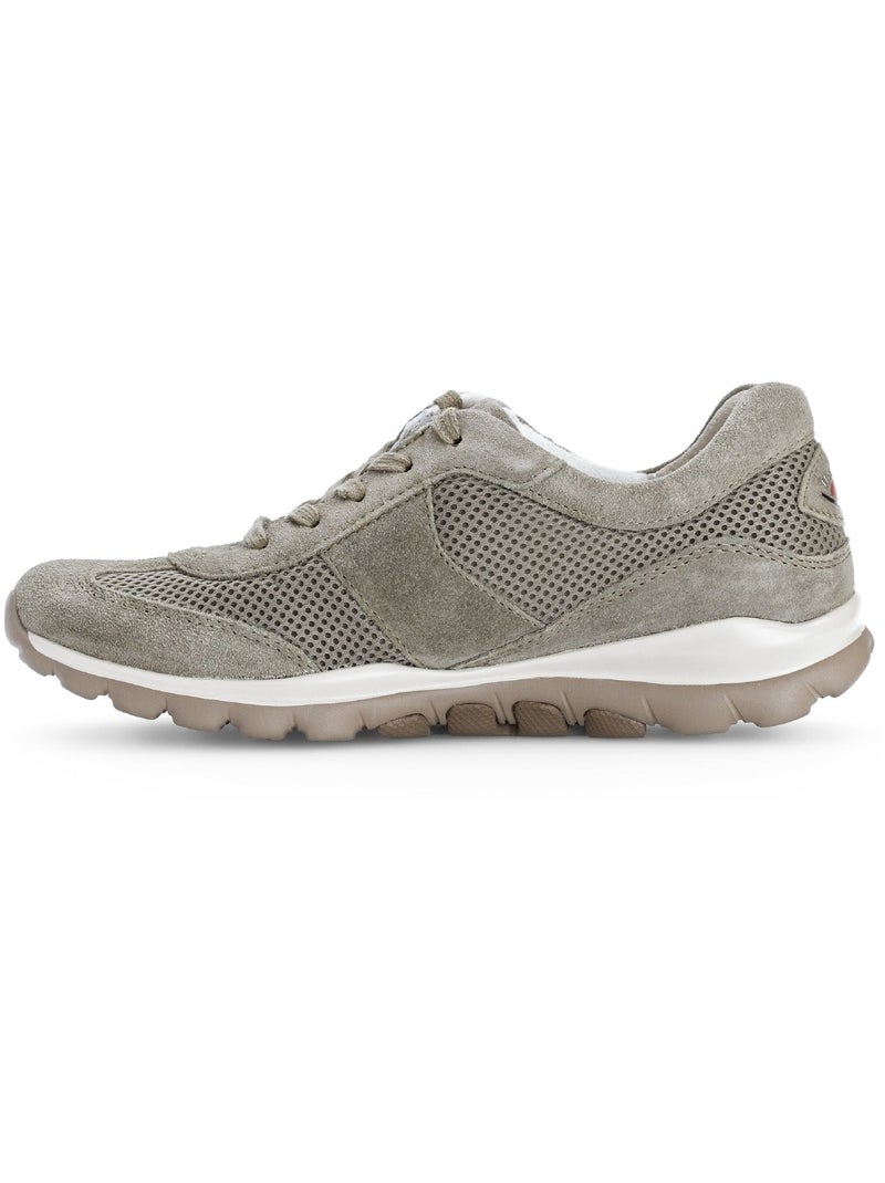 Baskets  en cuir Vert - Kiabi