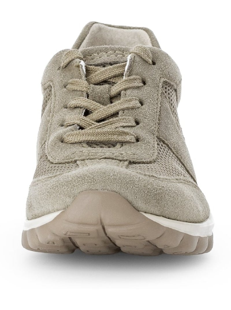 Baskets  en cuir Vert - Kiabi