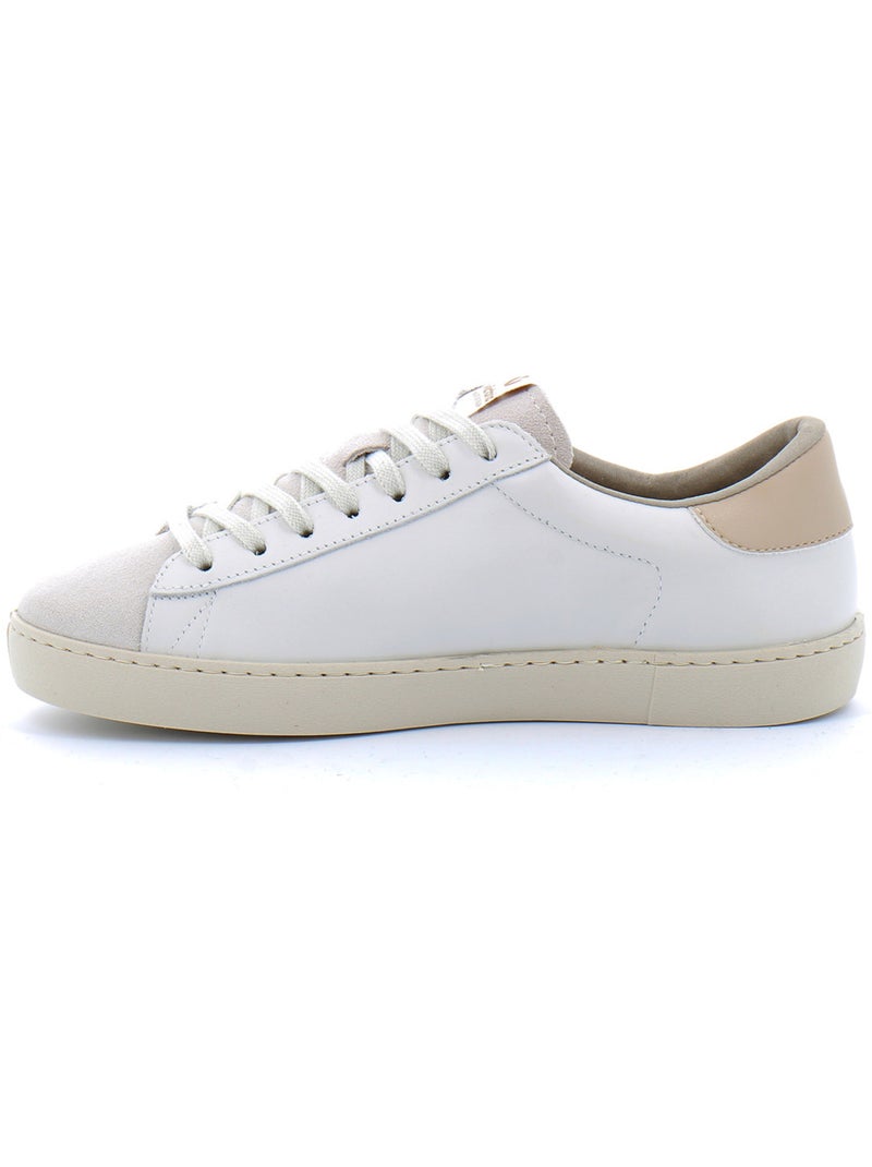 Baskets en Cuir Victoria. Blanc - Kiabi