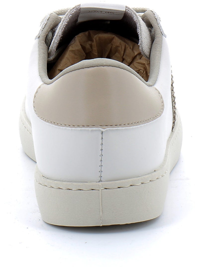 Baskets en Cuir Victoria. Blanc - Kiabi