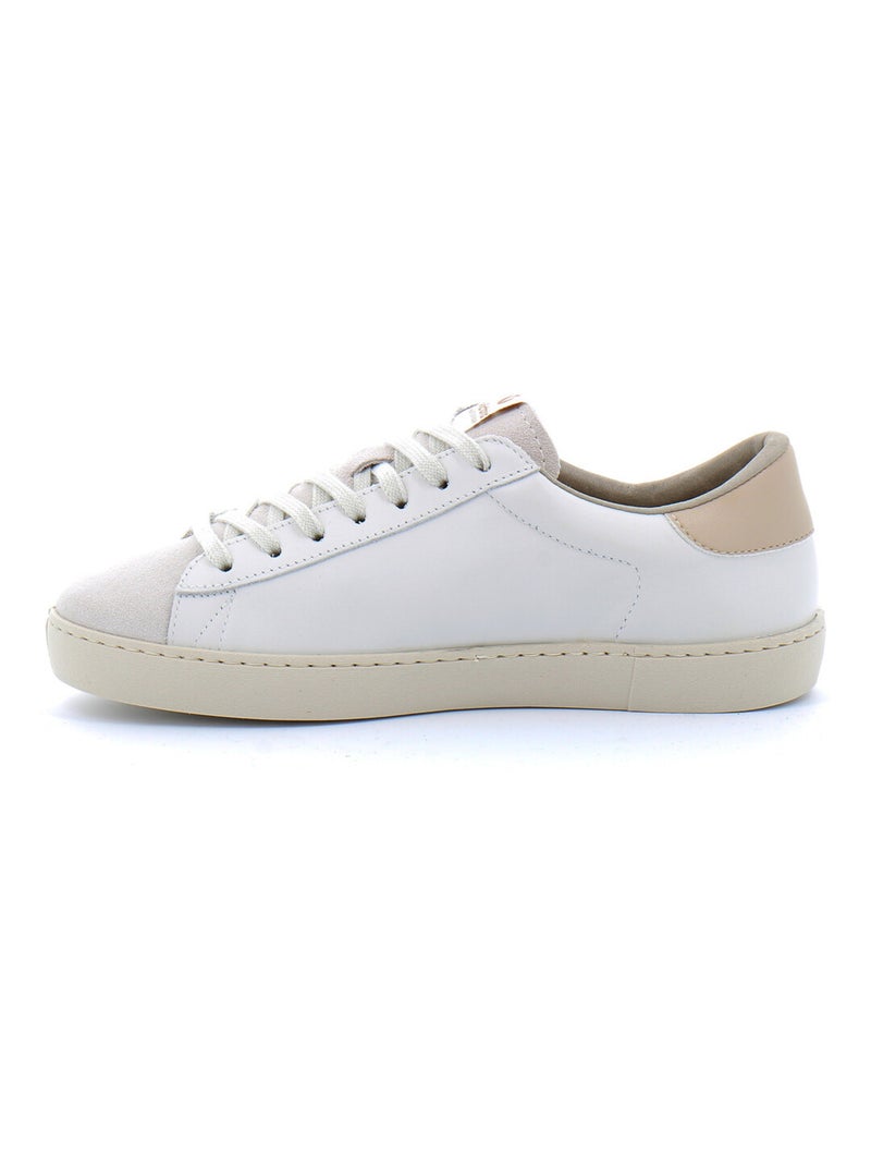 Baskets en Cuir Victoria. Blanc - Kiabi