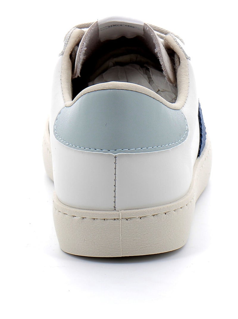 Baskets en Cuir Victoria. Bleu - Kiabi