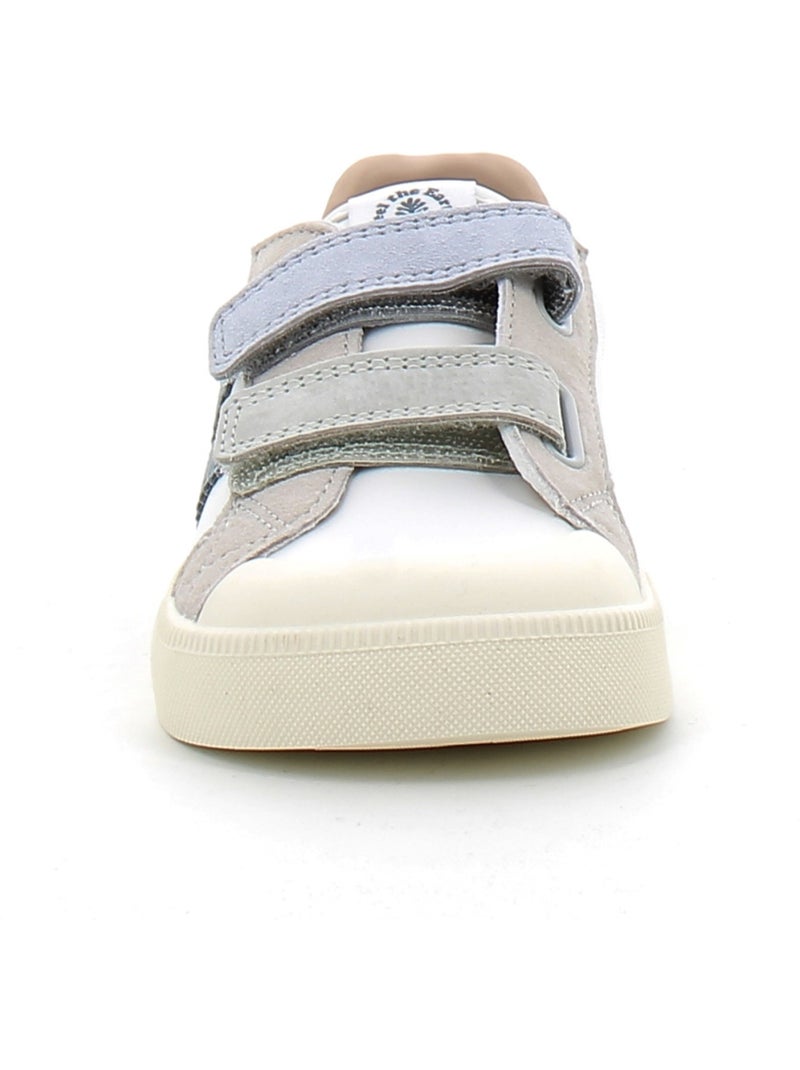 Baskets en Cuir Victoria. Bleu - Kiabi