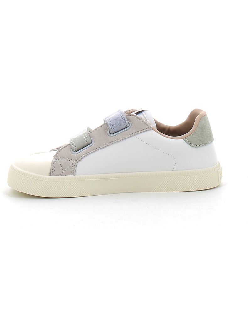 Baskets en Cuir Victoria. Bleu - Kiabi