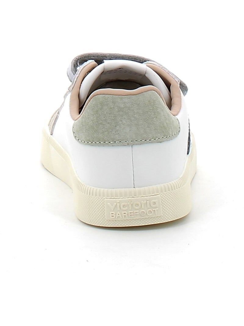 Baskets en Cuir Victoria. Bleu - Kiabi
