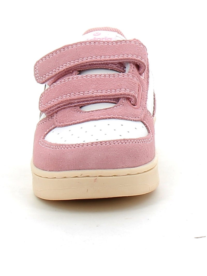 Baskets en Cuir Victoria. Rose - Kiabi