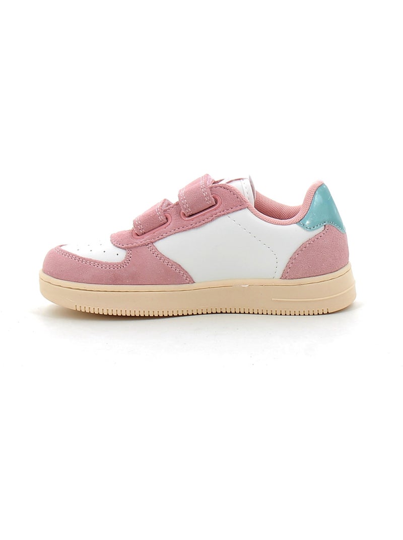 Baskets en Cuir Victoria. Rose - Kiabi