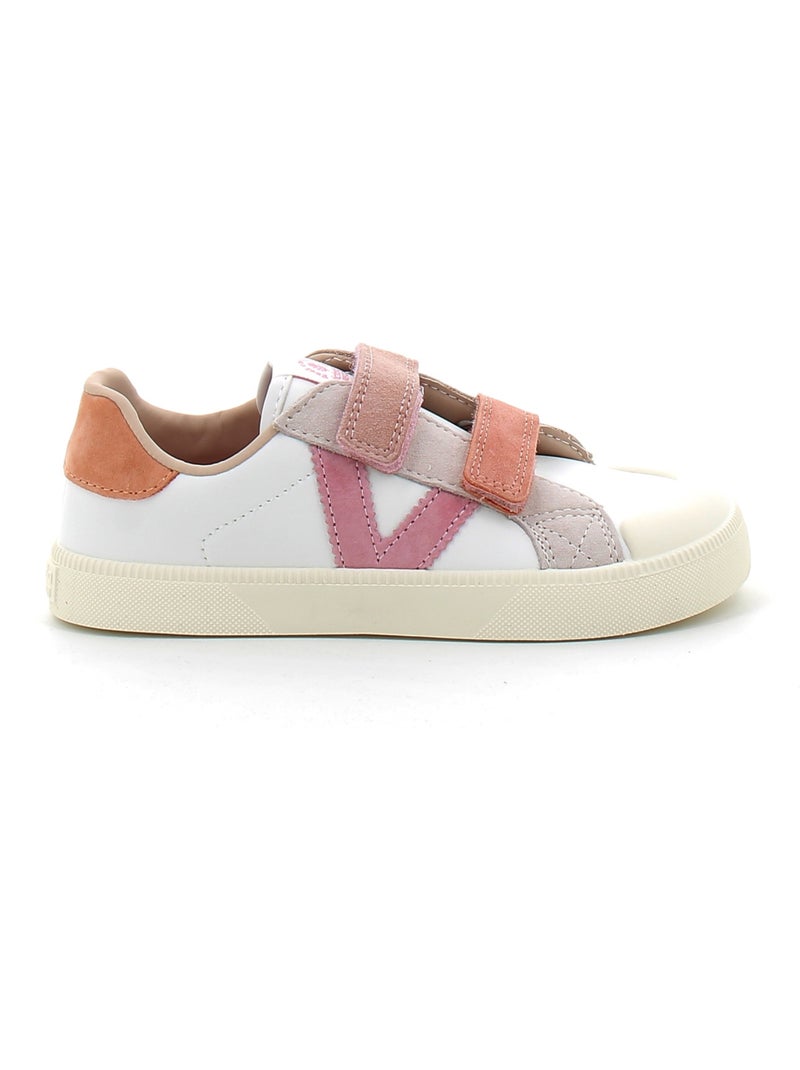 Baskets en Cuir Victoria. Rose - Kiabi