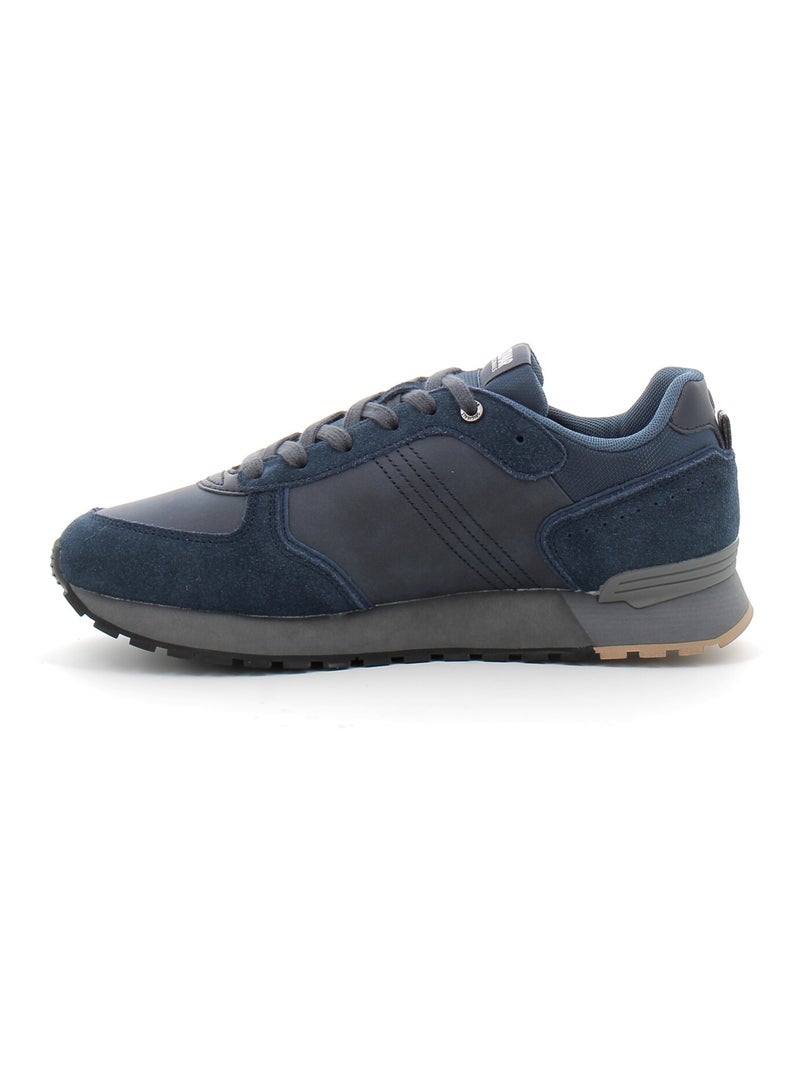 Baskets en Cuir/suede Colmar Bleu - Kiabi