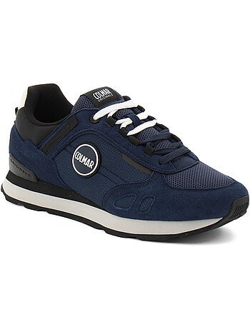 Baskets en cuir/suede colmar